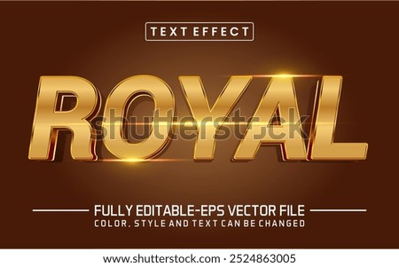 Royal font Text effect editable