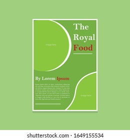 
The Royal Food Book Cover Template Design