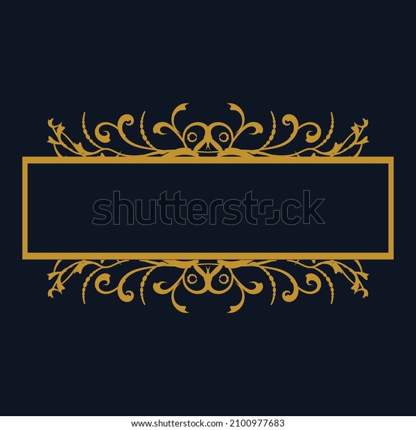 Royal Frame Luxury\
Gold Wedding Invitation
