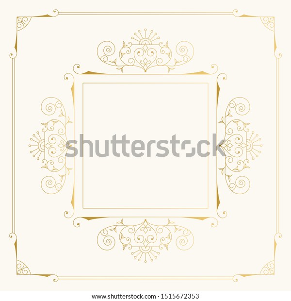 Royal glitter frame for vintage design.
Vector isolated
illustration.