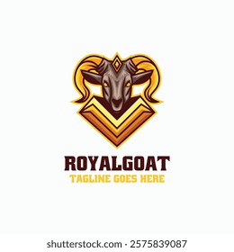 Royal Goat E-Sport And Sport Logo