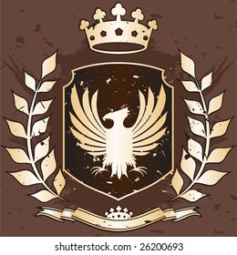 Royal gold background vector illustration
