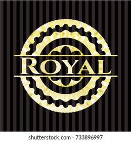 Royal gold badge or emblem
