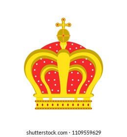 Royal Gold Beautiful Crown King Vector Stock Vector (Royalty Free ...