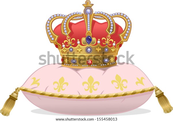 Download Royal Gold Crown On Pillow Stock Vector (Royalty Free ...