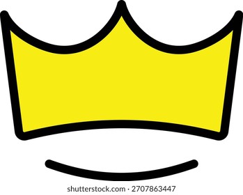 Icono de Vector de corona de oro real