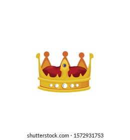 royal gold crown vector illustration