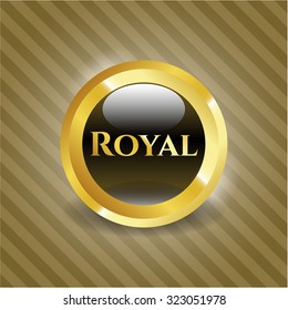 Royal gold emblem