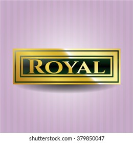 Royal gold emblem