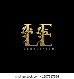 Royal Gold LE Letter Logo
