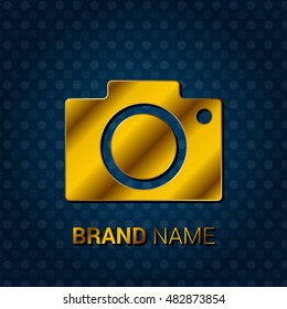  Royal Golden & Blue Metallic Premium Corporate Logo / Icon