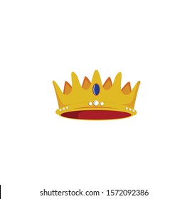 royal golden crown vector illustration