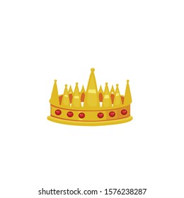 royal golden crown vector illustration