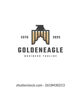 royal golden eagle logo vector