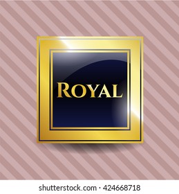 Royal golden emblem