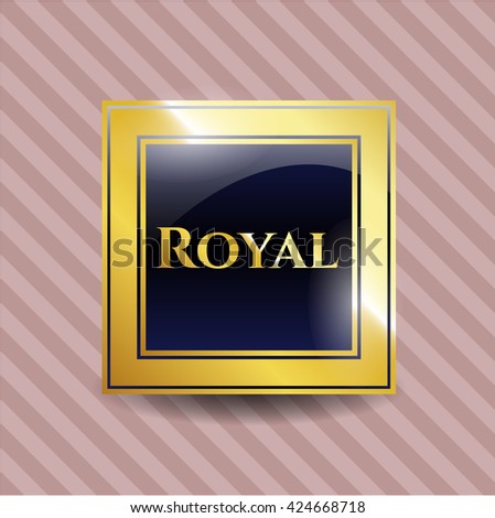 Royal golden emblem
