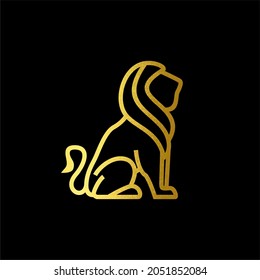 Royal Golden Lion King logo design inspiration