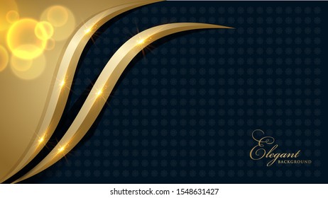 Royal golden vector background template