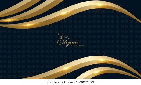 Royal golden vector background template