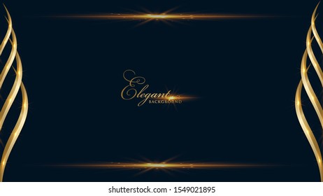 Royal golden vector background template