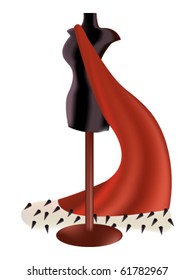 Royal gown on a mannequin