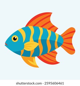 A Royal Gramma fish vector illustration