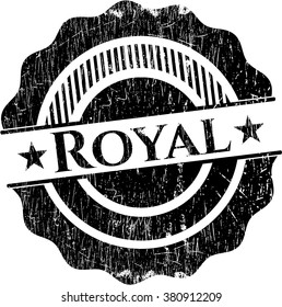 Royal grunge style stamp