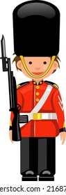 A Royal Guard at Buckingham Palace