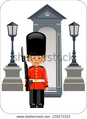 A Royal Guard at Buckingham Palace