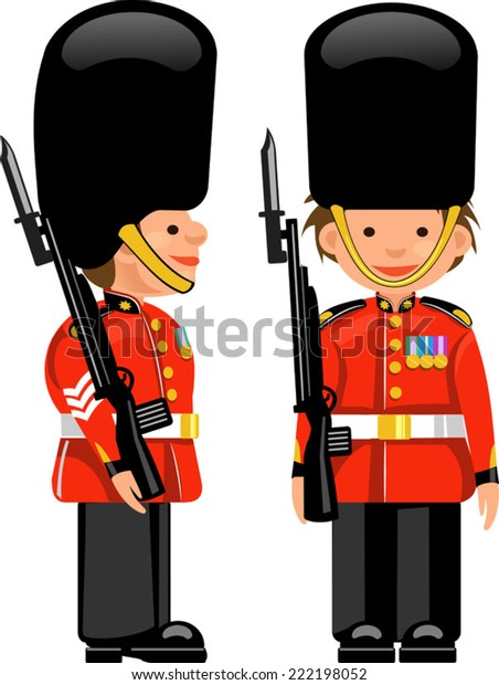 Royal Guard Buckingham Palace Stock Vector (Royalty Free) 222198052