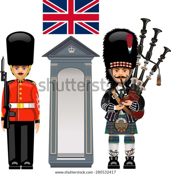 Royal Guard Buckingham Palace Stock Vector (Royalty Free) 280532417