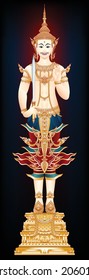 The royal guardian spirit of Thailand. Graphic vector