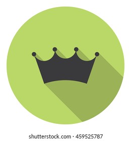 Royal Heraldic Crown Flat Style Design Icon