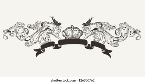 Royal High Ornate Text Banner