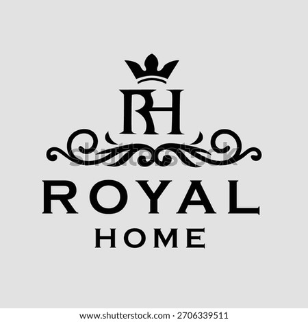 ROYAL HOME VECTOR LOGO DESIGN TEMPLATE