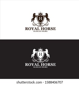 Royal Horse Logo in Vector