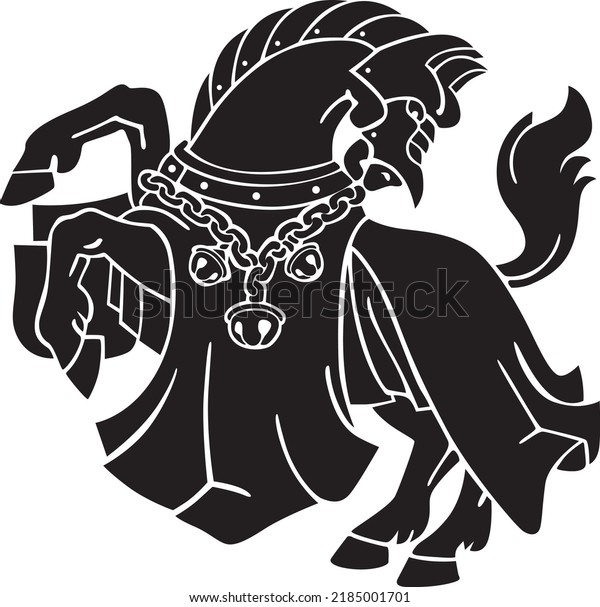 Royal Horse Vector Illustration Vector Resizable Stock Vector (Royalty ...