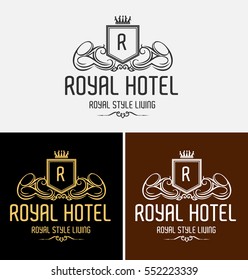 Royal Hotel Logo Vector Design Template