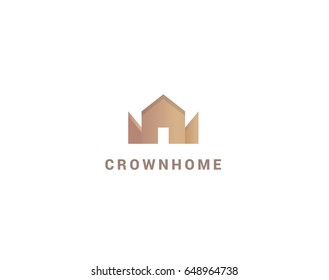 The Royal house vector logotype