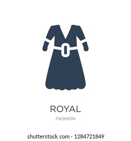 royal icon vector on white background, royal trendy filled icons from Fashion collection, royal vector illustration