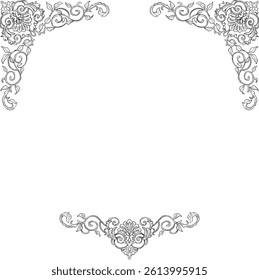 royal illustration border and frame
