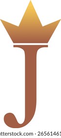 Royal J Logo with Crown