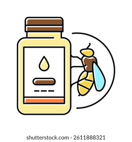 royal jelly beekeeping color icon vector. royal jelly beekeeping sign. isolated symbol illustration