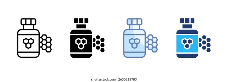 Royal Jelly Icon Set Multiple Style Collection