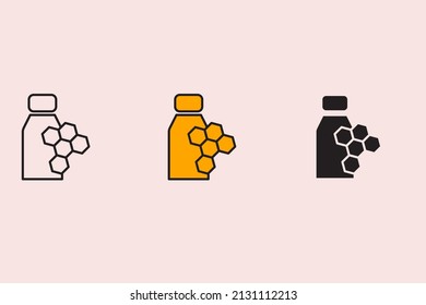 royal jelly icons symbol vector elements for infographic web