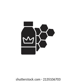 royal jelly icons  symbol vector elements for infographic web