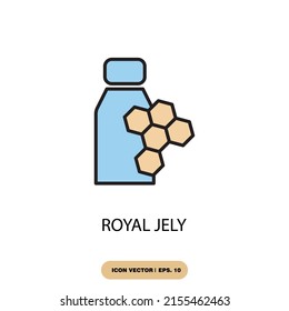royal jely icons  symbol vector elements for infographic web