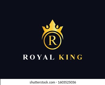 Royal king business template vector icon