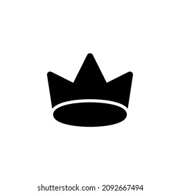 Royal King Crown icon solid style vector