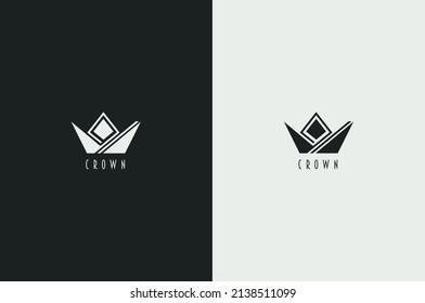 Royal King Crown Luxury Minimal Logo Design